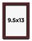 Photo Size Shadow Box 1.5" Depth Brown Picture Frame - UV Acrylic, Backing, Hanging Hardware